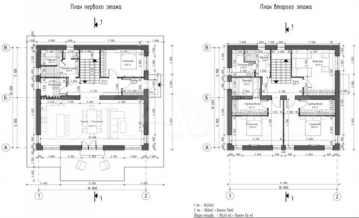 Дом 186 м² на участке 6 сот.