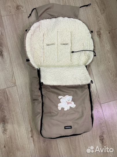 Конверт в коляску/на санки на овчине Womar