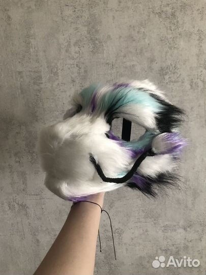 Маска фурри дракончик
