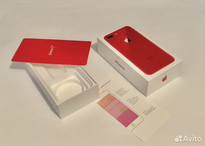 Коробка от iPhone 8 plus Red