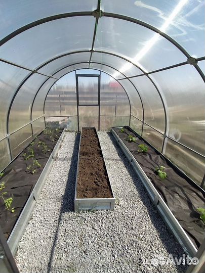 Грядки оцинкованные в теплицу