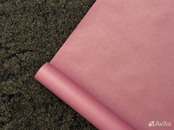 Бумага упаковочная крафт розовая 05х8м 70г/м2