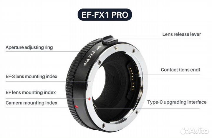 Viltrox EF-FX1 Pro для объектива Canon EF/EF-S на