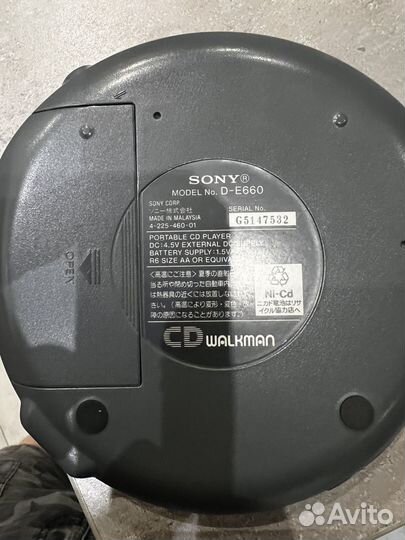 Cd плеер sony walkman g protection d-e660