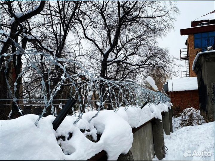 Спиральный барьер безопасности Егоза сбб. Монтаж