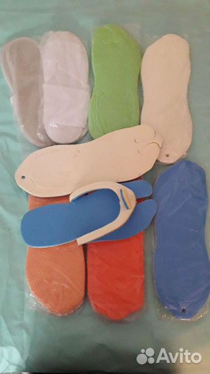 Одноразовые тапочки разные