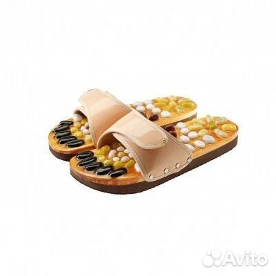 Массажные тапочки с камнями