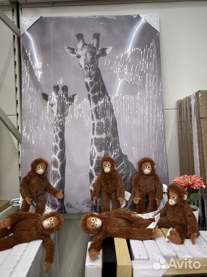 Картина « Арчи и жирафы «. Новая с этикеткой