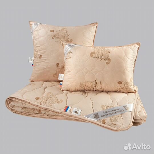 Одеяло овечья шерсть зимнее евро (200х220)