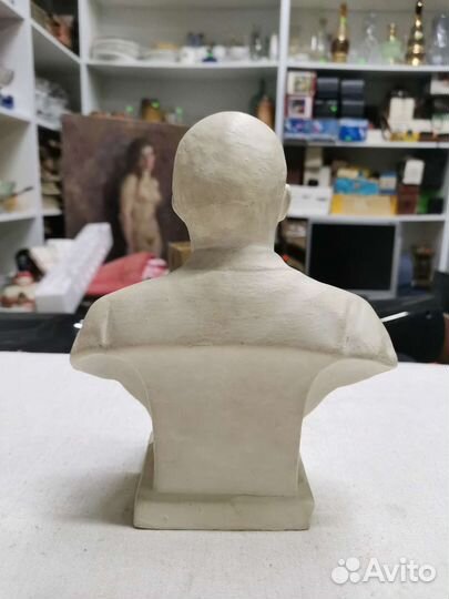 Бюст Ленин гипсовый 18 см СССР (Ч)