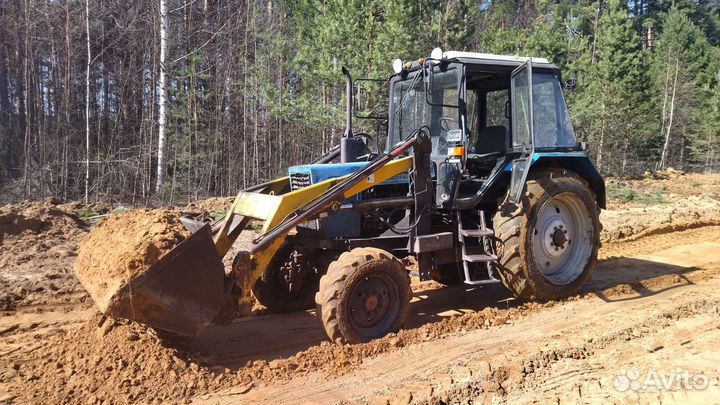 Аренда,Услуги трактора мтз 82 с куном и прицепом
