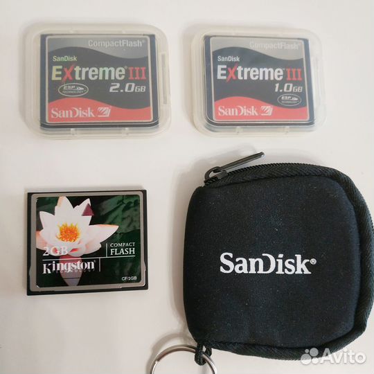 Карты памяти CF, адаптеры SD-CF, microSD-SD