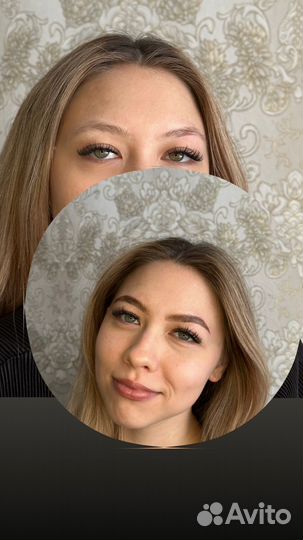 Модель на брови