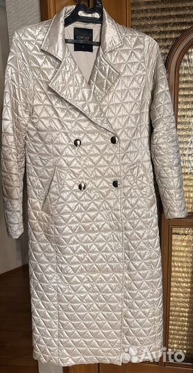 Стеганное пальто