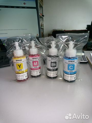 Оригинальные чернила epson 672