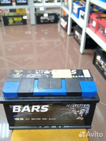 Акб авто Bars 100a/h с доставкой и установкой