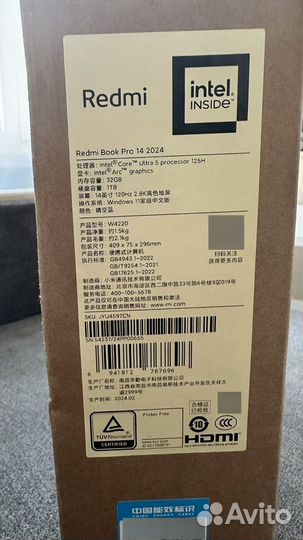 Xiaomi Redmibook Pro 14 2024 32gb/1tb