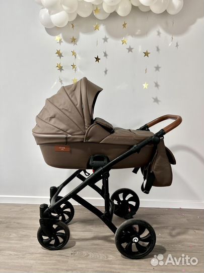 Коляска tutis viva life 2 в 1 2020г экокожа