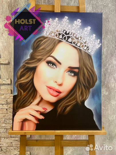 Портрет на холсте по фото Киров