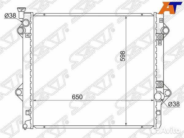 Радиатор lexus GX470