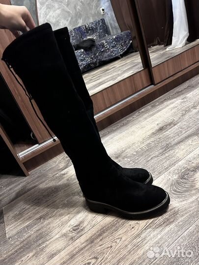 Сапоги зимние ботфорты