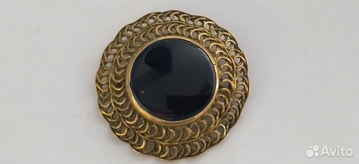 Брошь.4.5см, латунь.винтаж
