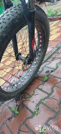 Велосипед fatbike с толстыми колесами