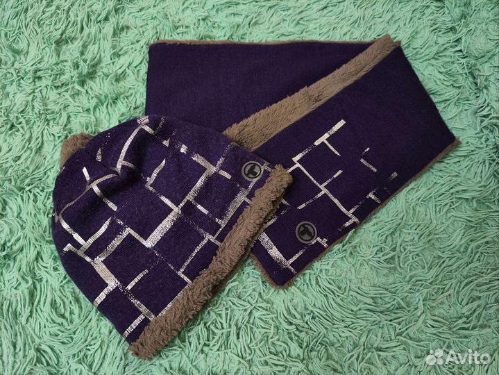 Шапка и шарф детские