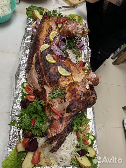 Ягненок запеченный под землей