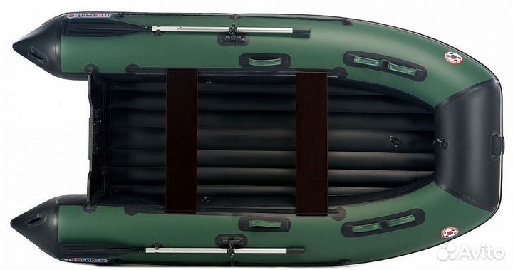 Лодка mishimo lite 350 Зеленый-черный