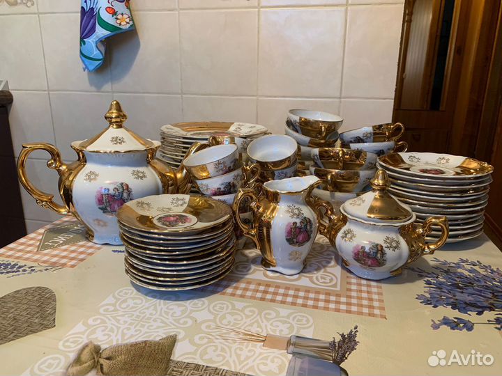 Сервиз чайный, кофейный, 12 предметов