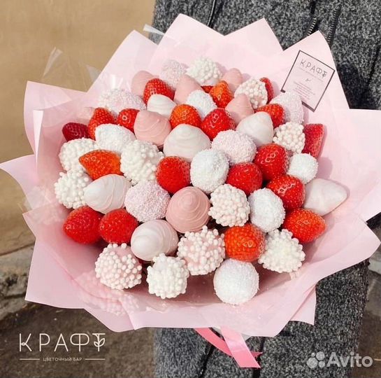 Букет из клубники Восторг L