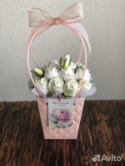 Цветы из зефира