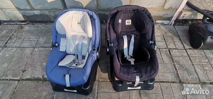 Детская автомобильная люлька с базой Peg Perego