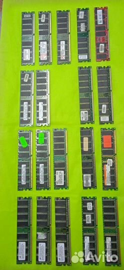 Оперативная память DDR1\DDR2\DDR3\DDR4(256Mb-16Gb)