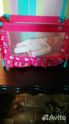 Кровать манеж для куклы