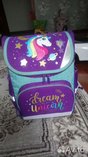 Рюкзак школьный+мешок для обуви для девочки