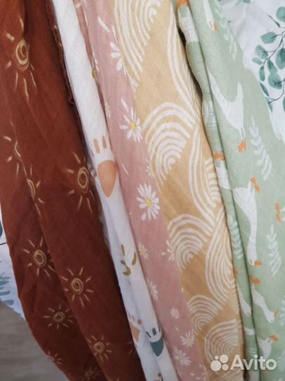 Муслиновые пеленки новые