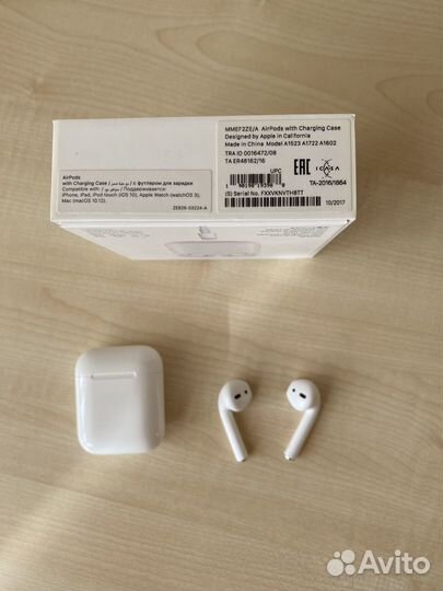 Airpods apple наушник правый оригинал с кейсом