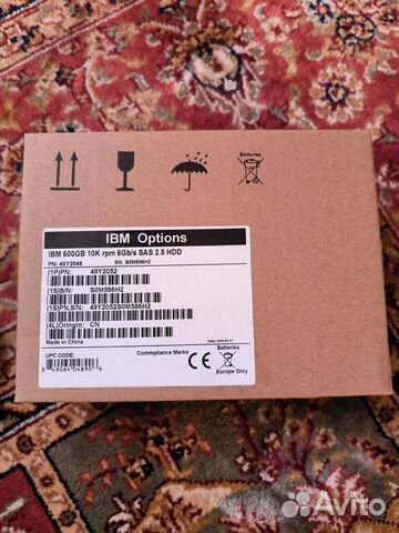 Серверный жесткий диск IBM 49Y2052 49Y2048 600Gb