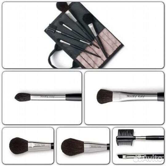 Новый набор кистей для макияжа в косметичке