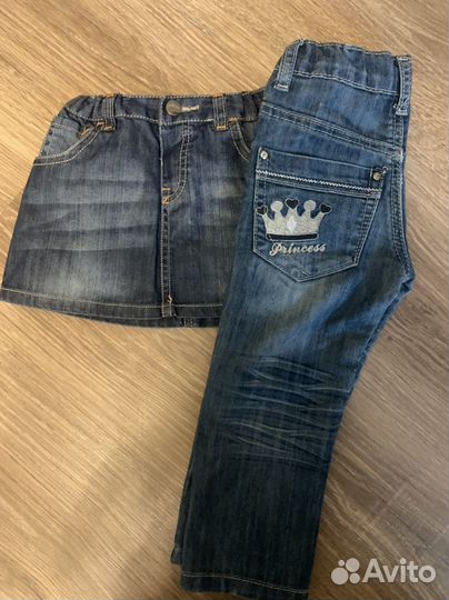 Вещи пакетом на девочку 92 р