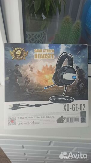 Наушники игровые новые хо-GE-02