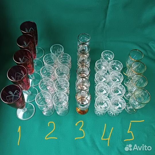 Рюмки Стопки Штоф, хрусталь стекло
