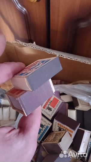 Спички СССР в деревянном коробке