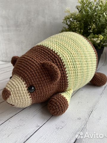 Вязаные игрушки мишка
