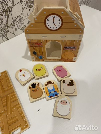 Детские развивающие игрушки из дерева