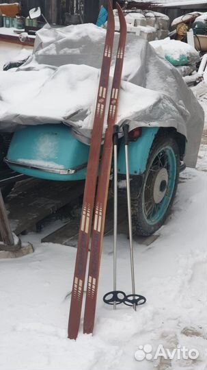 Лыжы СССР с палками