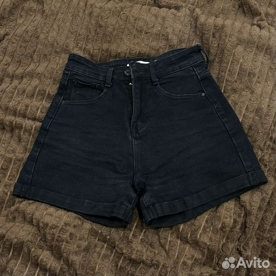 Шорты джинсовые черные