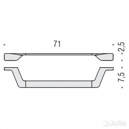 Полотенцедержатель 71 см Colombo alize арт. B2511